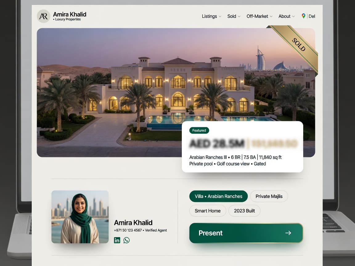 Your listing page