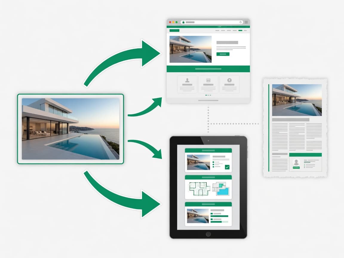 One listing → many assets